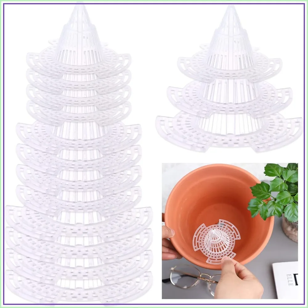 

30 Pcs Cone Flower Pot Mesh Pad, DIY Planter Drainage Netting for Bonsai, 3 Sizes, Outdoor Indoor