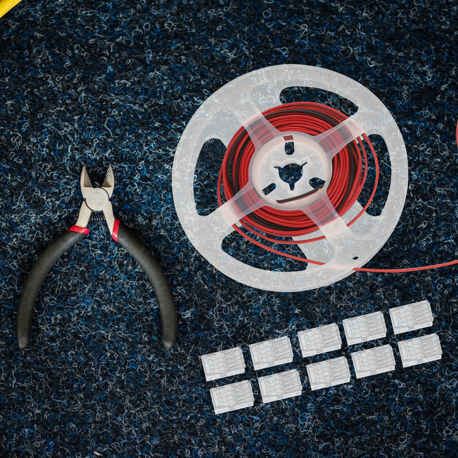 

1 комплект, разъем для светодиодной ленты, 2-контактный прозрачный разъем без зазоров, 10 мм, совместимый с адаптером перемычки для светодиодной ленты 5 В, 12 В, 24 В