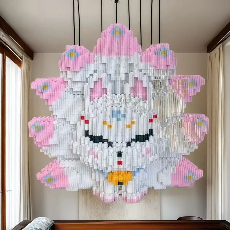 

3586 Pieces of White Nine-Tailed Fox Building Blocks, Birthday Gifts, Thanksgiving Gifts, Christmas Gifts, Gifts between Friends