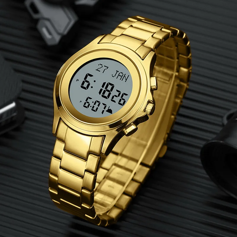 

Men's Multi-functional Sports Watch LED Digital Waterproof Square Face Luminescent Electronic Watch For Men in the Middle East