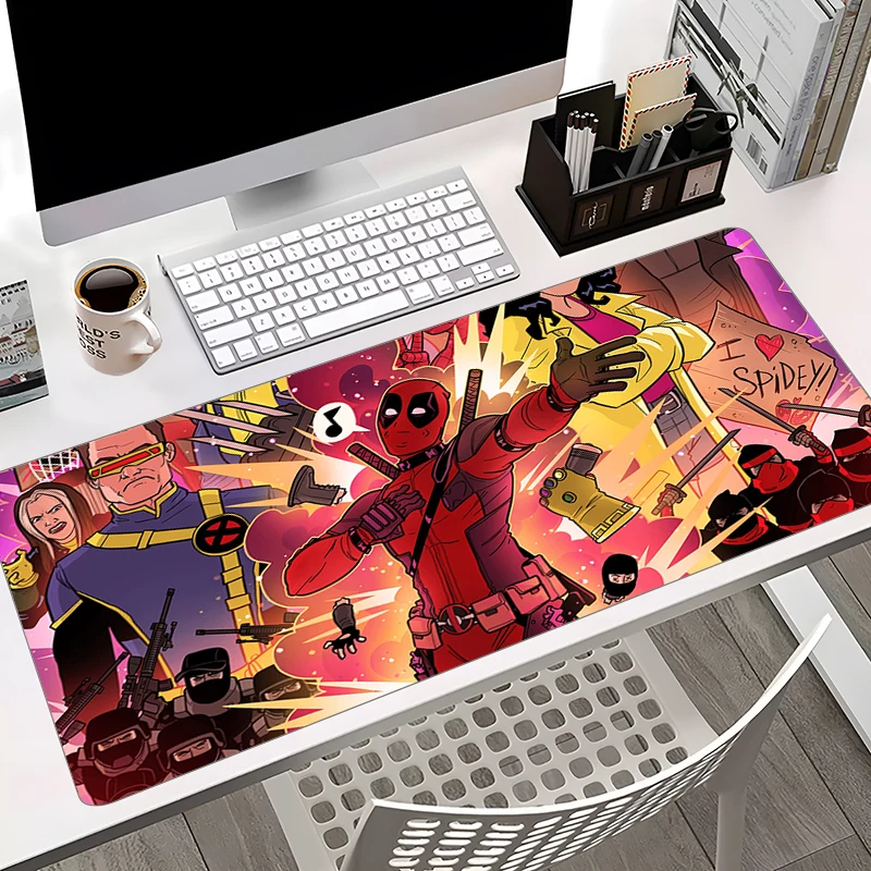 

Marvel Large Mousepad Gaming Gamer Deadpool Non-slip Mouse Pad Laptop Accessories Keyboard Pads Anti Slip Office Carpet Mice Mat