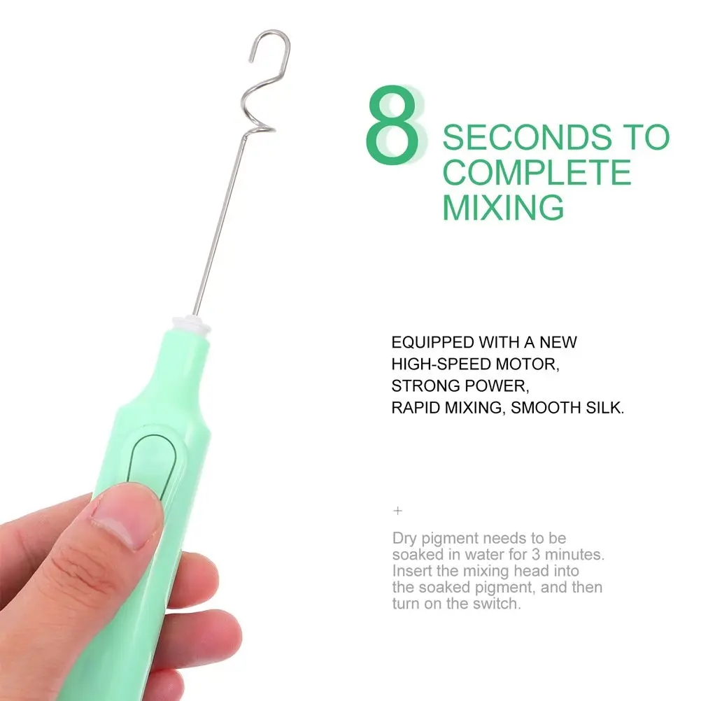 Paint Mixer Shaker Electric Pigment Agitator Portable Handheld 2 Sets Blender Plastic Easy Clean Single Hand Supplies