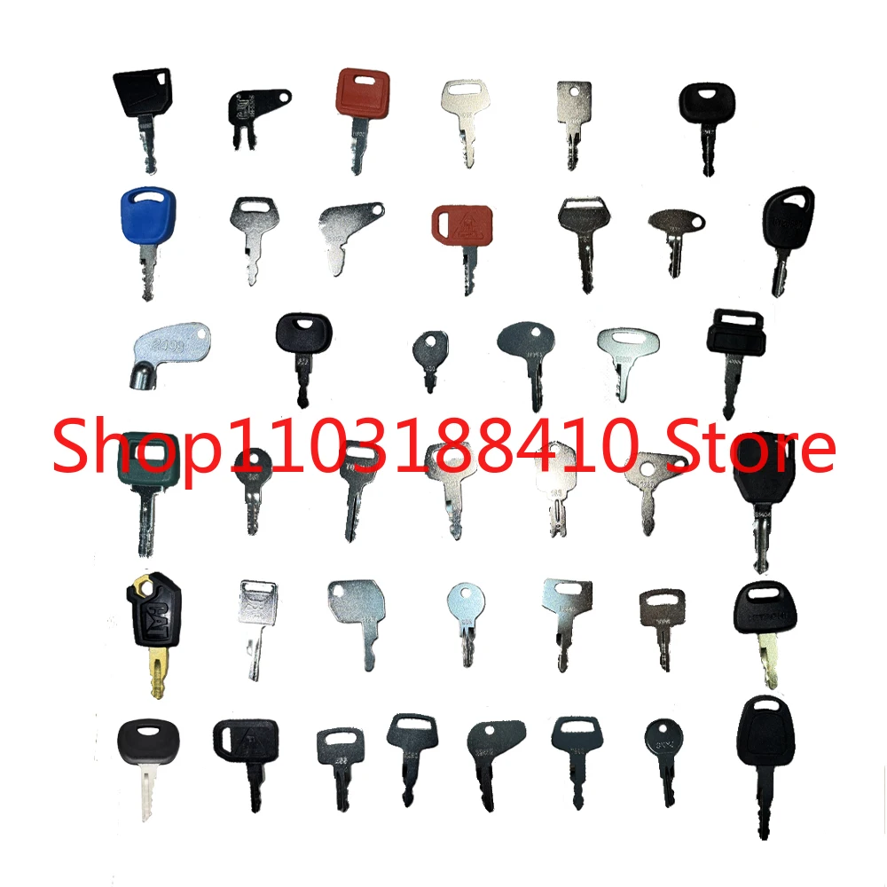 

41PCS Heavy Equipment Keys Set For Case Cat Komatsu JCB Kubota Bobcat JLG CAT Volvo KAT