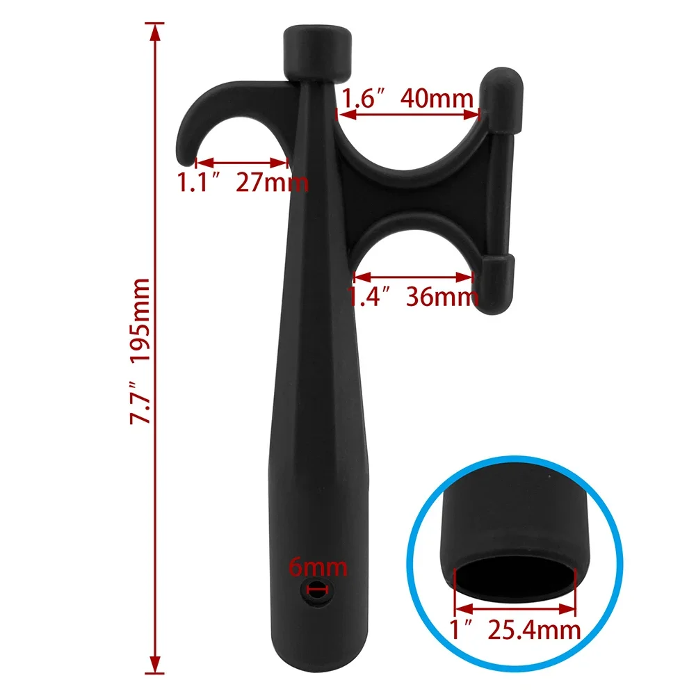 9*7.5 Cm/3.54*2.95 Inches Boat Hook Nylon Hook Nylon Boat Hook Boats Hook Head Nylon Boat Hook Rust-Resistant Boats Hook