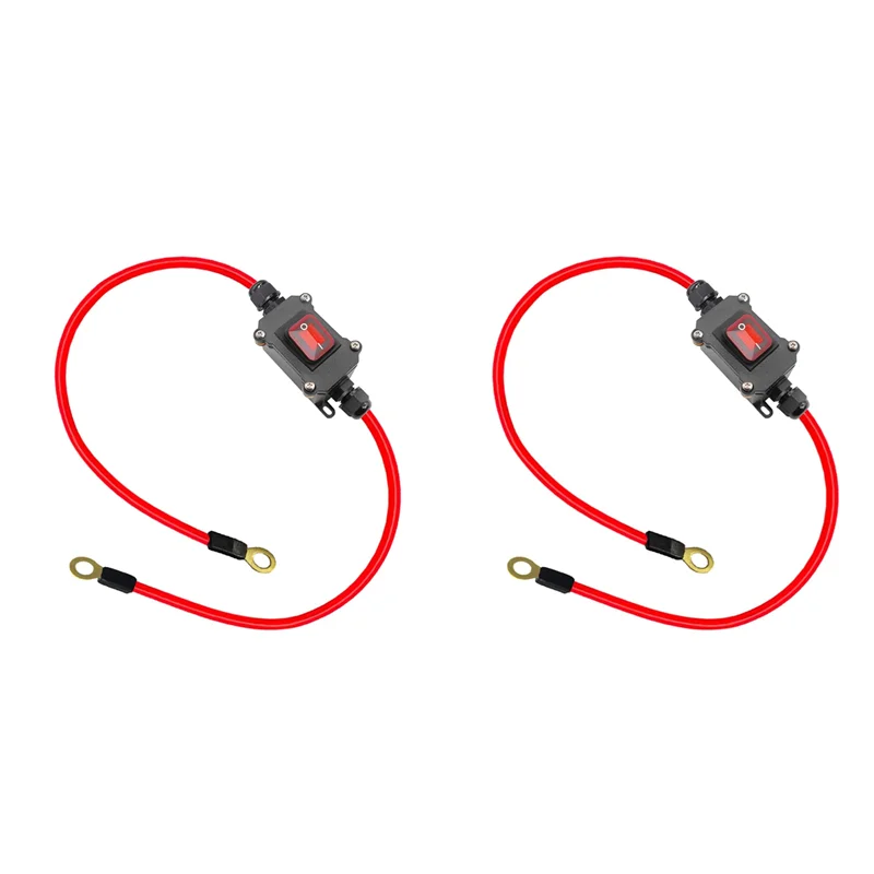 

AT02-2X Встроенный проводной переключатель постоянного тока 12 В постоянного тока 12-24 В DPST Двухсторонний проводный переключатель 25 А IP67 с быстроразъемным/выключением/разъединителем