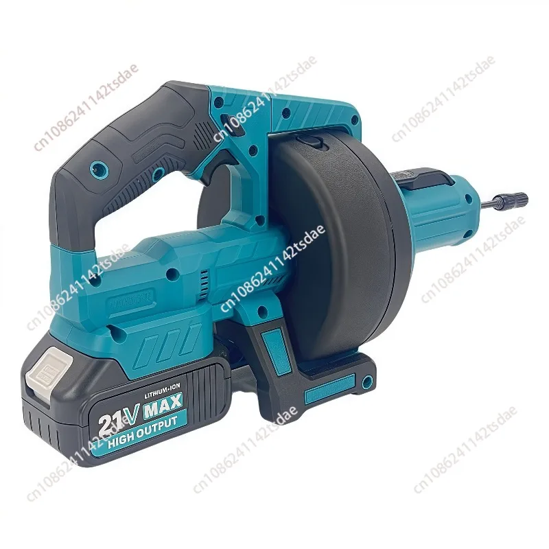 Lithium battery pipe dredging machine toilet electric portable sewer pipe kitchen bathroom floor drain clogging dredging