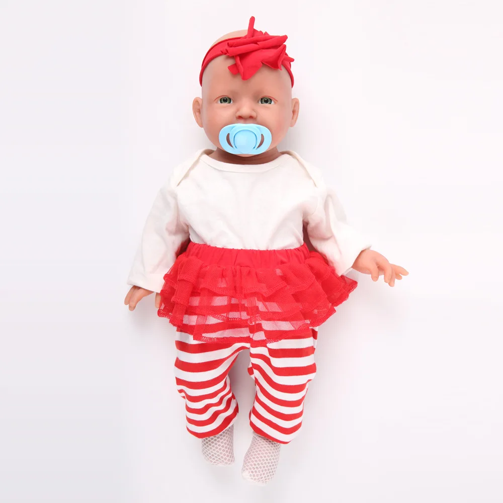 WG1508 Reborn Doll 51cm Silicone Doll 20 Inch Bathable Baby Toy Doll with Pacifier Included