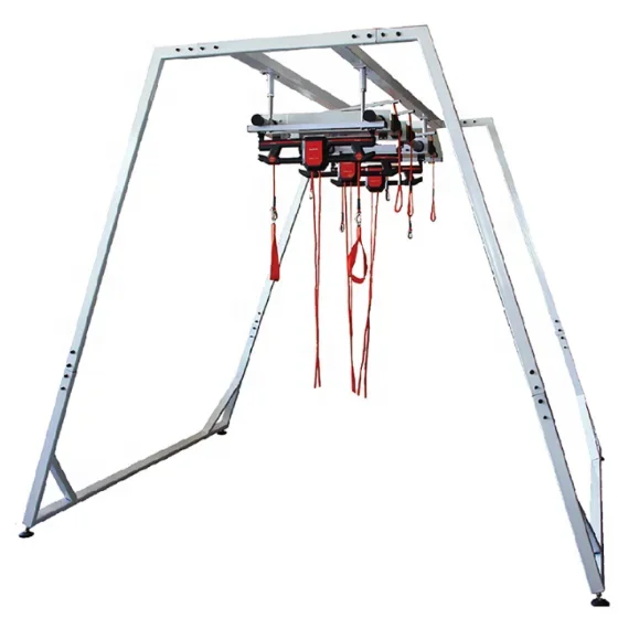 Physiotherapy rehabilitation equipment with bed sling suspension system