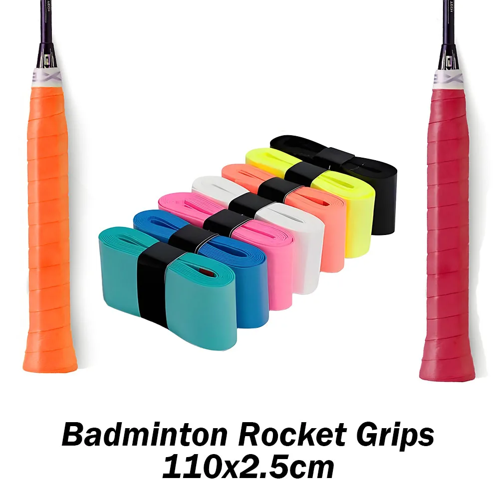 

1Pc Sweat-Absorbent Sports Tape Non-Slip Overgrip for Badminton Tennis Rackets Easy to Install and Washable Durable 110x2.5cm