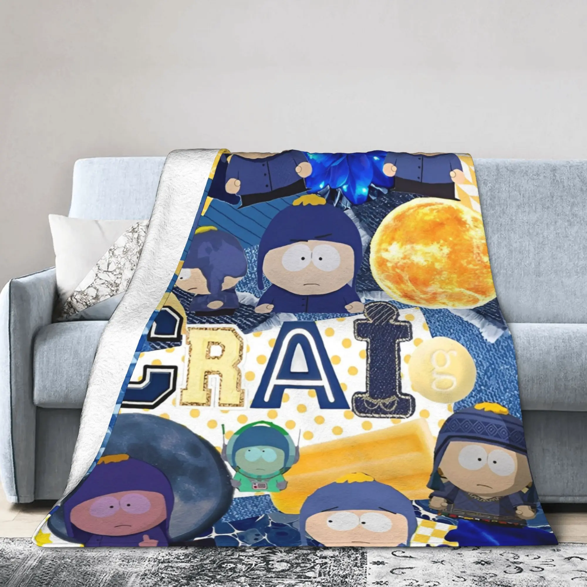 جنوب باركس المرجان الصوف أفخم رمي بطانية كريج تاكر البطانيات للفراش الأريكة لحاف ناعم ، #2