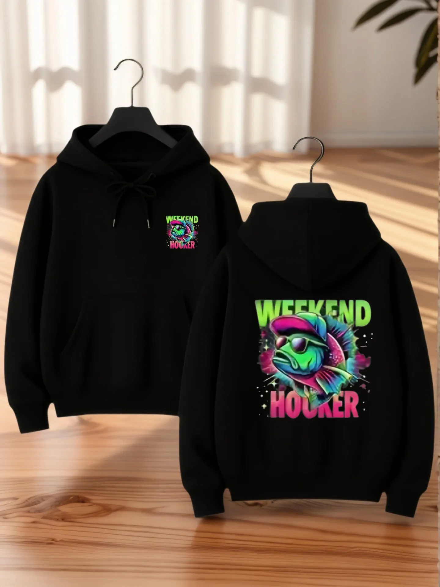 

Women’s Casual Hooded Sweatshirt, Cute Dog and Heart Print, Fleece Lined, for Casual Everyday Wear, Aesthetic Design