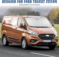 3x For Ford Transit Custom MK8 2012-2022 Internal Thermal Blinds Window Cover Blind Automotive Exterior Protection Accessories