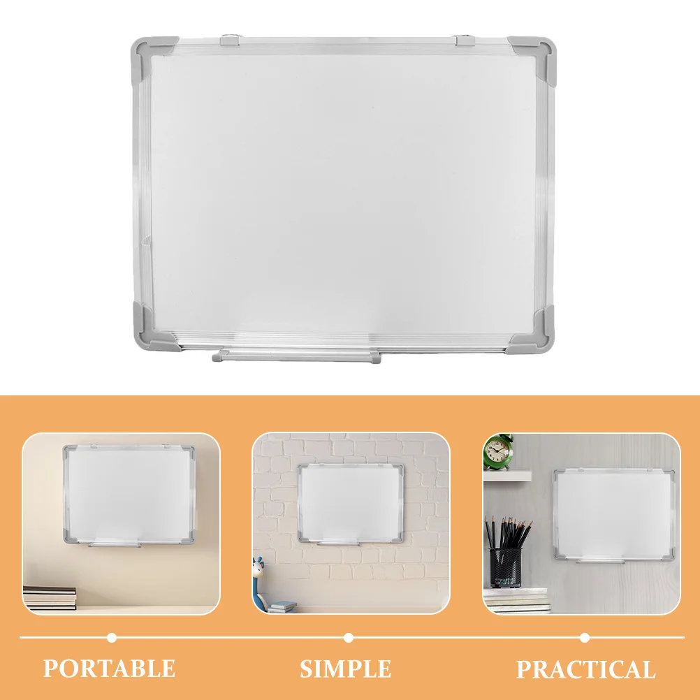 2 قطعة سبورة بيضاء معلقة صغيرة مثبتة على الحائط لوحة مسح جاف مكتب المنزل الفصول الدراسية رسالة مجلس السبورة الجافة محو #2