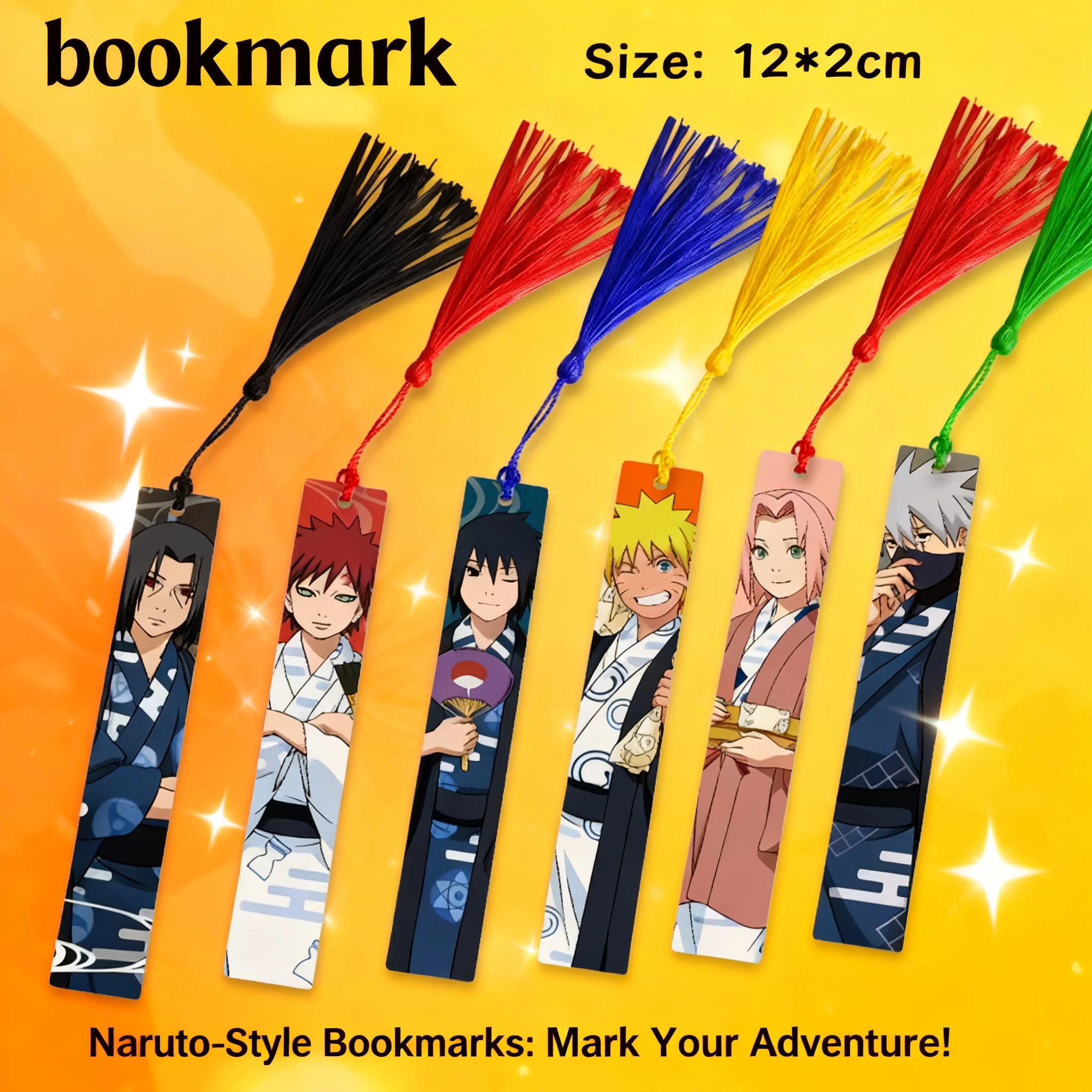 

Naruto Kakashi Uchiha Madara Metal Bookmark Anime Stationery Decor Keychain Hanging Ornament Cosplay Gift for Fans Collection