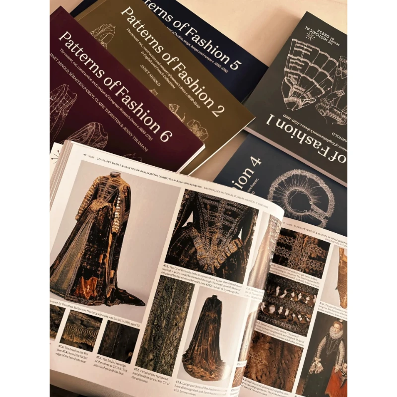 Patterns of Fashion Textbook Vol.1/2/3/4/5/6 European Vintage Court Dresses Tailoring Construction and Background Original Ver.