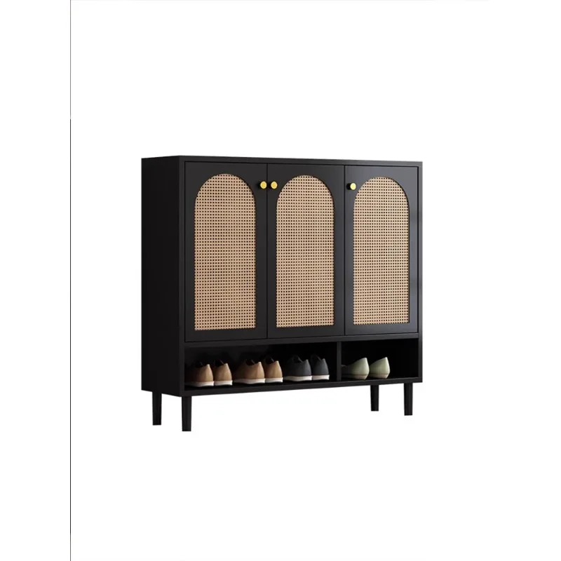 

luxury shoe cabinet, rattan at the door of the home, large-capacity storage, entrance door, porch cabinet outside the corridor