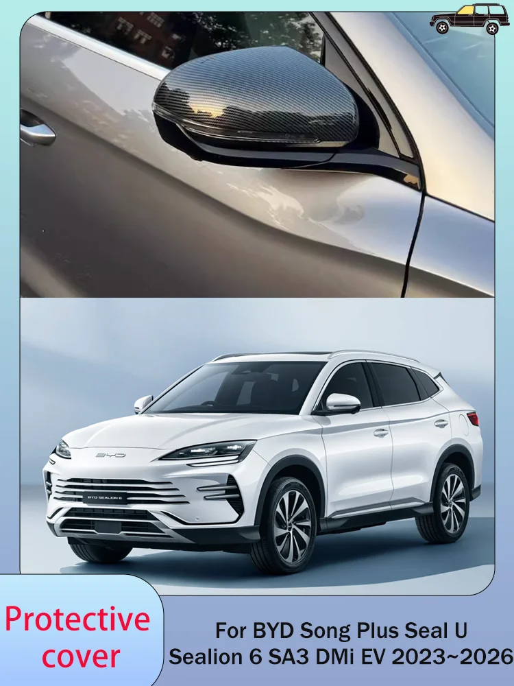 Pour BYD Song Plus Seal U Sealion 6 SA3 DMi EV 2023 ~ 2026 2024 2025 rétroviseur Anti-Collision bandes anti-rayures protéger les accessoires de couverture