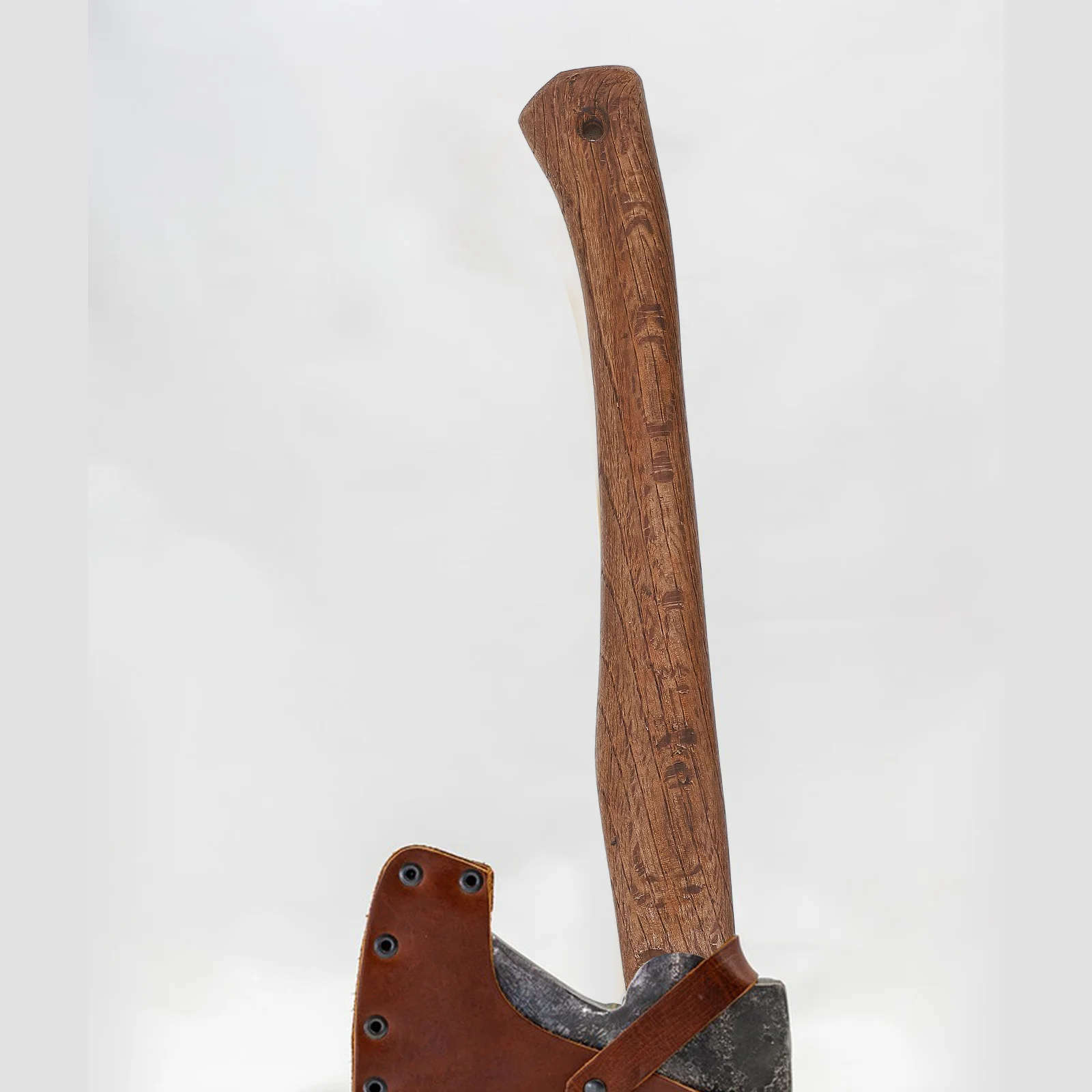 متفحمة Q. Acutissima الخشب الفأس استبدال ل الأفقس المطرقة البني أداة خشبية قبضة التخييم الفأس الخشب مقبض لأدوات الحدائق #2