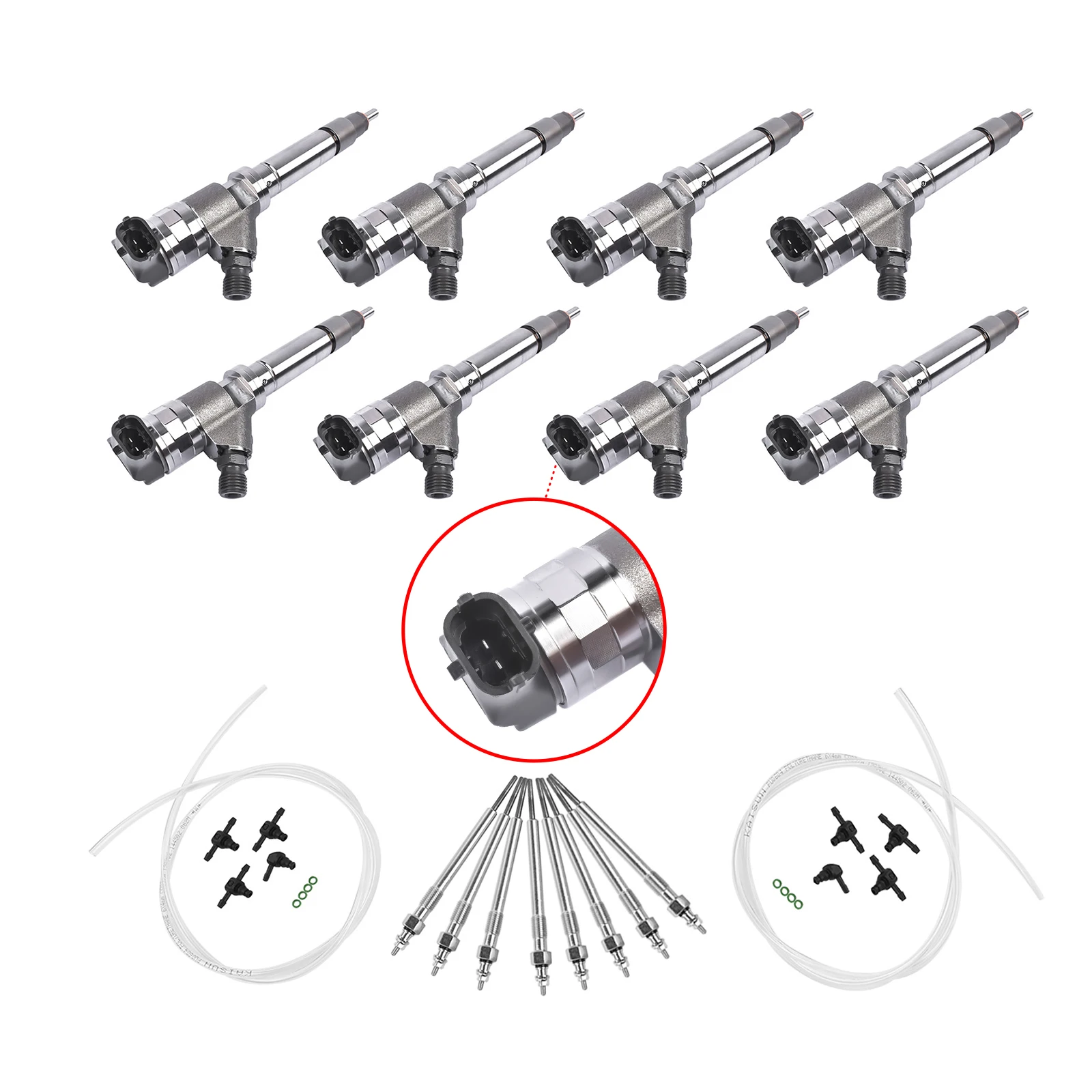 AP02 Diesel Injector Superkit Voor LMM 6.6L Silverado 2500 HD Duramax 2007.5-2010 0445120082