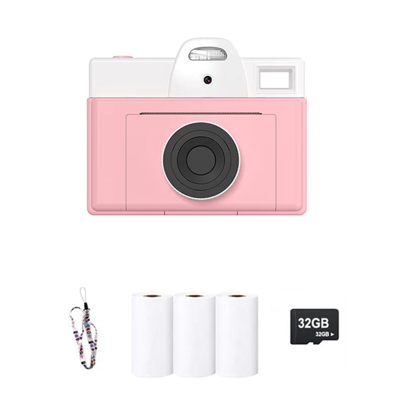 L65A-Children Camera Instant Print Kids Digital Thermal Print Camera Instant Photo Printing Camera Gifts Boy And Girl