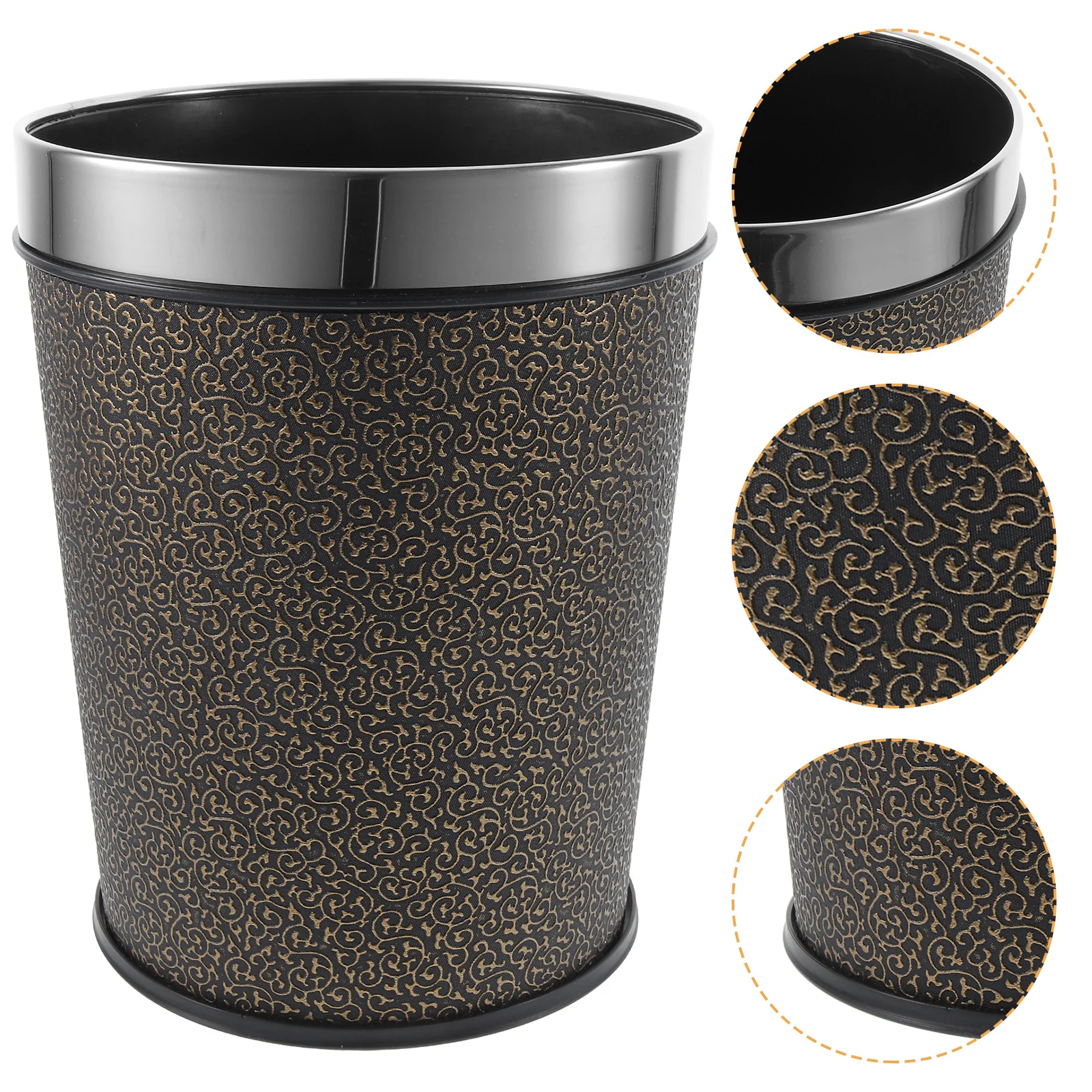 

Stylish Household Trash Bin Multi-Function Garbage Bucket Decorative Waste Container For Bathroom Bedroom Living Room Large
