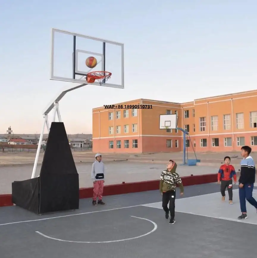 

Outdoor Gymnasiums Facilities Basketball Equipment Movable Basketball Stand
