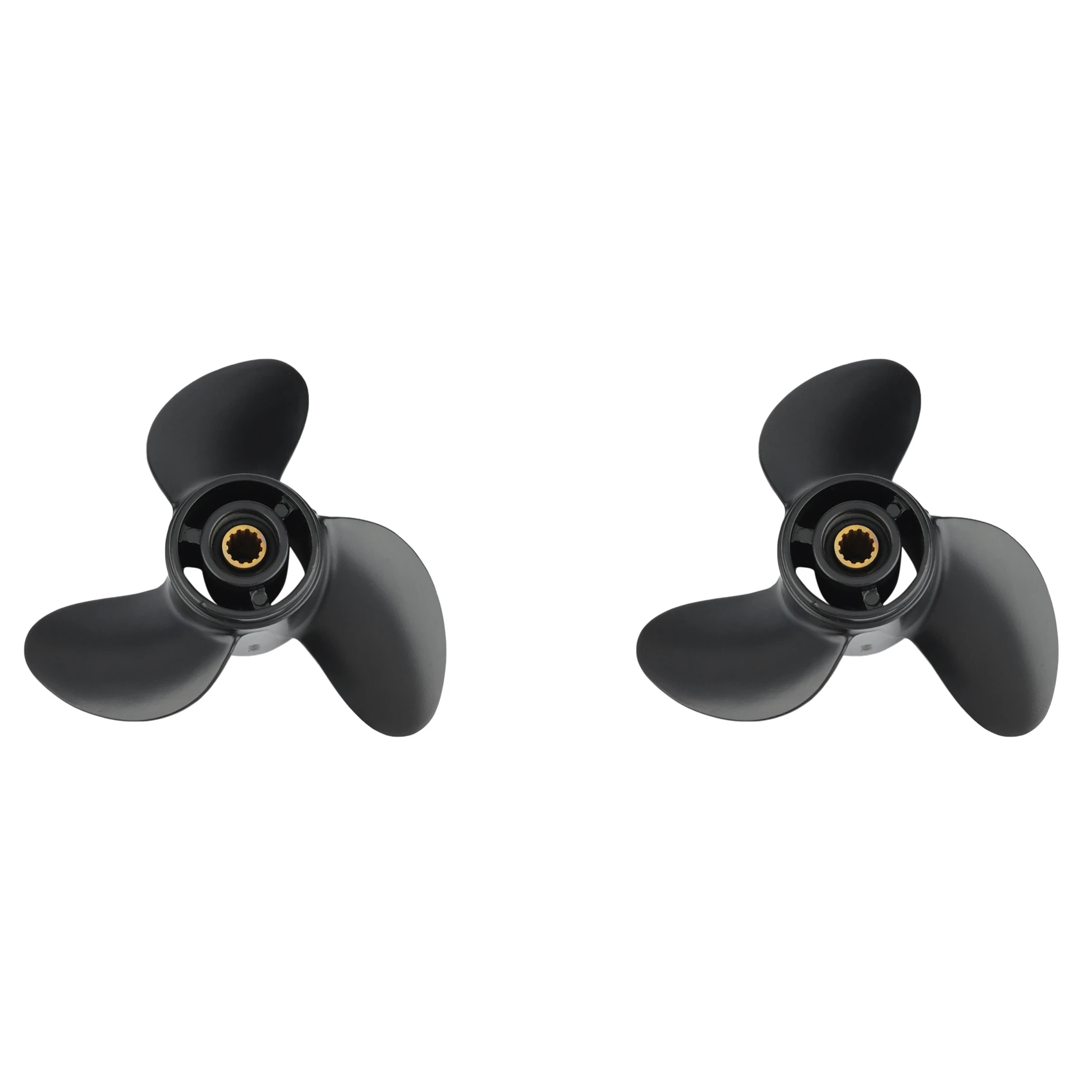 2X Outboard Propeller for Tohatsu Mercury Mariner 4Hp 5Hp 6Hp 7.8X9 Boat Screw 3 Blade 12 Spline Marine Engine Part