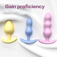 JIUAI Jelly Silicone Anal Beads Massager for Women- Toys with Discreet Design for Intimate Pleasure
