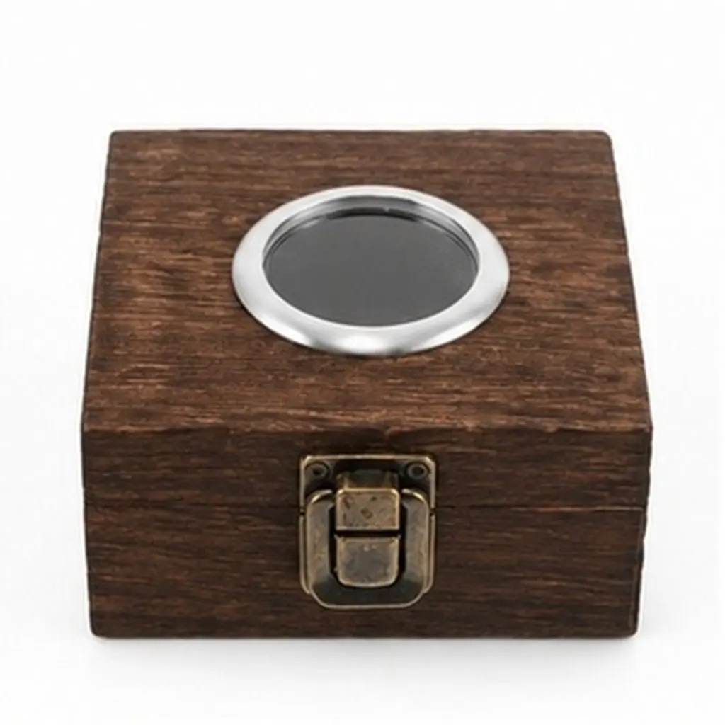 Lighter Storage Wood Case Vintage Decor Wooden Holder Cover Display for Lighters Boxes Decorative