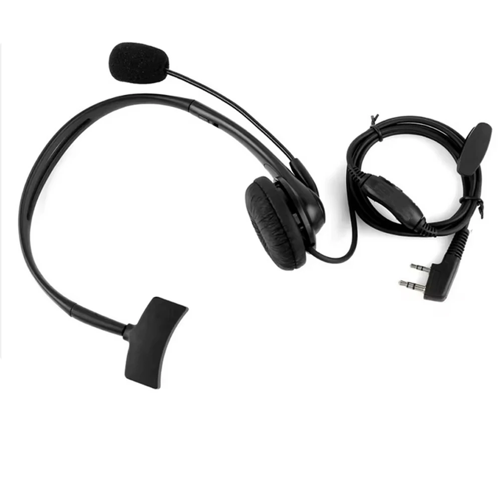 2 دبوس اسلكية تخاطب اكسسوارات سماعة سماعة مع MIC PTT ل BaoFeng UV-5R UV-82 HPGT-3TP BF-888S BF-F8 PX-888K TYT #4