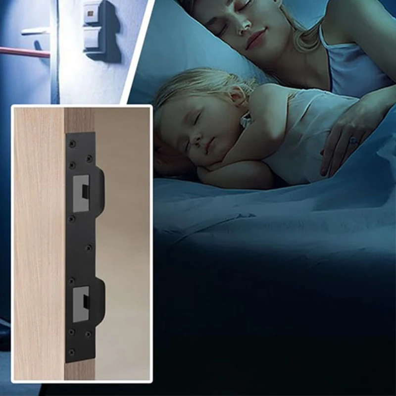 F92B 7Inch Strong Stainless Steel Latches Reinforcement Plate for Door Frame Repair