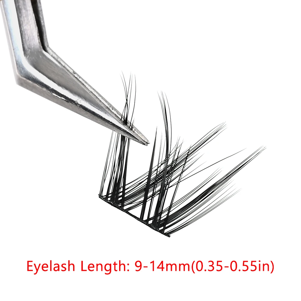 Presse sur cils en grappe auto-adhésifs aspect naturel pas besoin de colle faux cils sans colle cils segmentés réutilisables faits à la main