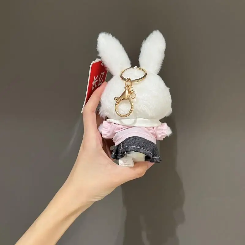 Sanrio Jk School Uniform Skirt wish Me Mell Cartoon Plush Doll Schoolbag Hanging Ornament Camera Decoration Girls Birthday Gift - view 2