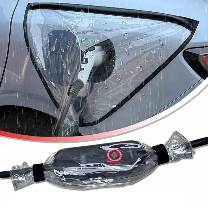 

Universal New Energy Car Charging Port Rain Cover Rainproof Dustproof EV Charger Protect Cover