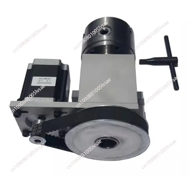 4th Axis CNC Router Kit Rotary 3Jaw 4 Jaws 80mm 100mm Chuck 4th A Axis with  23 Stepper Motor for Engraving Machine
