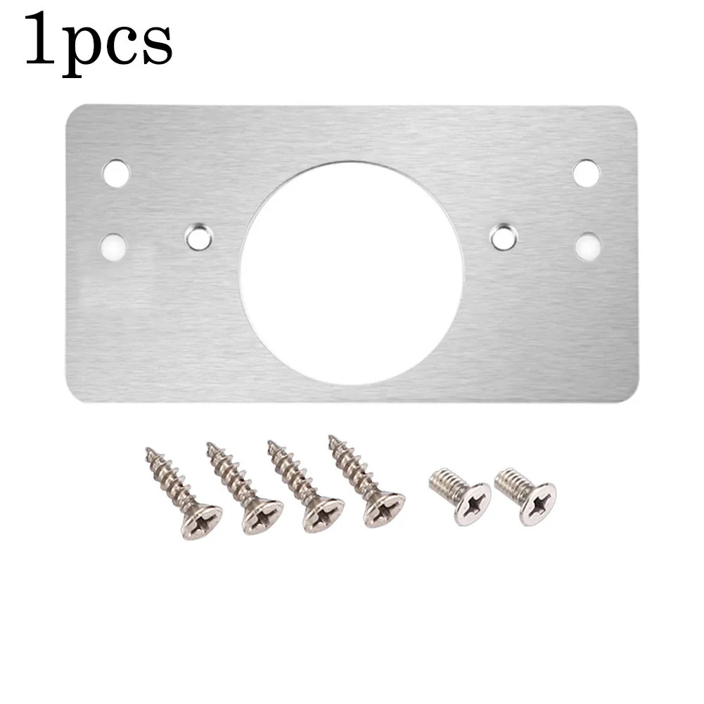 Brand New High Quality Practical Hinge Repair Plate Plate Hinge Kit Part Repair Replace Side Plate With Mounting Screws