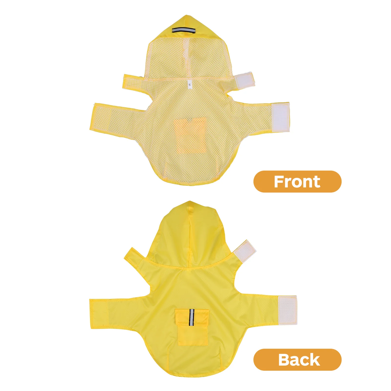 سترة مطر للكلاب مع غطاء محرك السيارة للكلاب الصغيرة معطف واق من المطر للحيوانات الأليفة معاطف مطر مقاومة للماء للكلاب والمشي في الهواء الطلق بشكل مريح #5