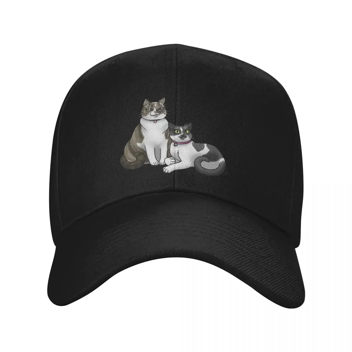 Cat - Custom - Lily and Judy Baseball Cap Military Cap Man New Hat Horse Hat foam party Hat Men Hats Women's