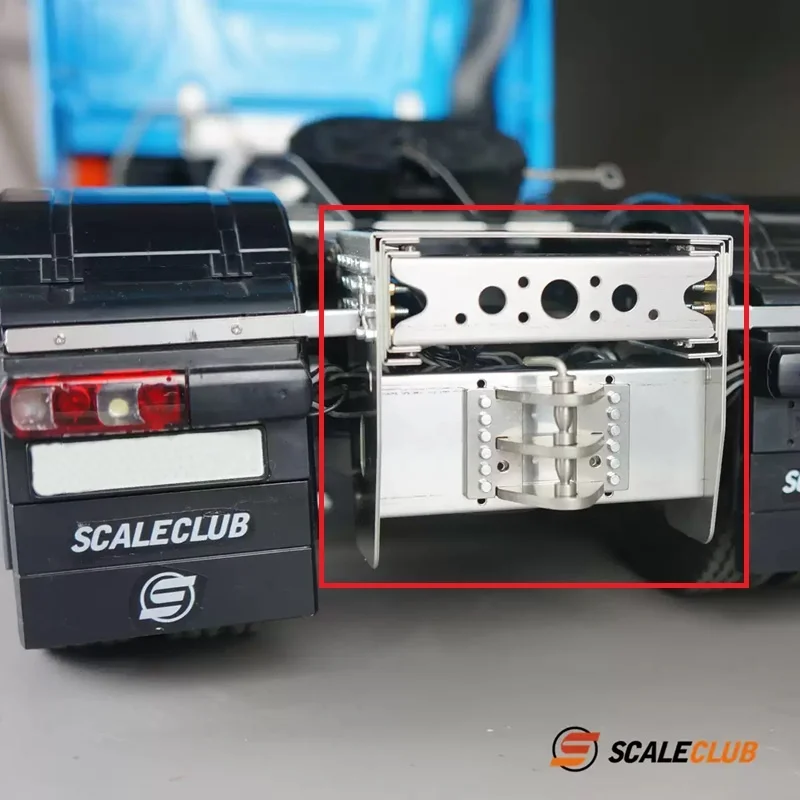 RC 1/14 Metall-Schwerlast-Anhängerbalken für Tamiya Hydraulikbagger, Lader, Muldenkipper für SCANIA, MAN, VOLVO, Anhänger, Kipper, DIY-Teile – Detail 3