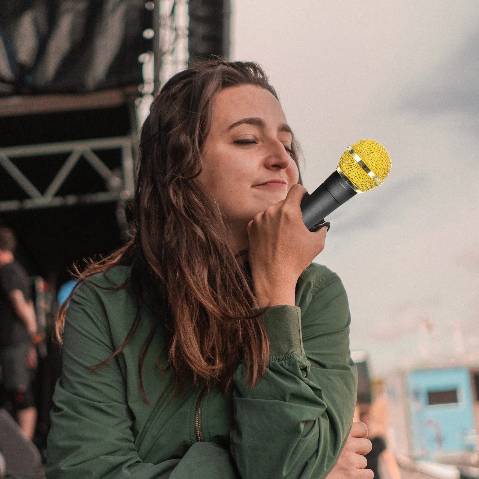 

4Pcs Mic Metal Replacement Grille Solid Construction for Microphone Windscreen Cover Noise Reduction High Fidelity Audio Grill