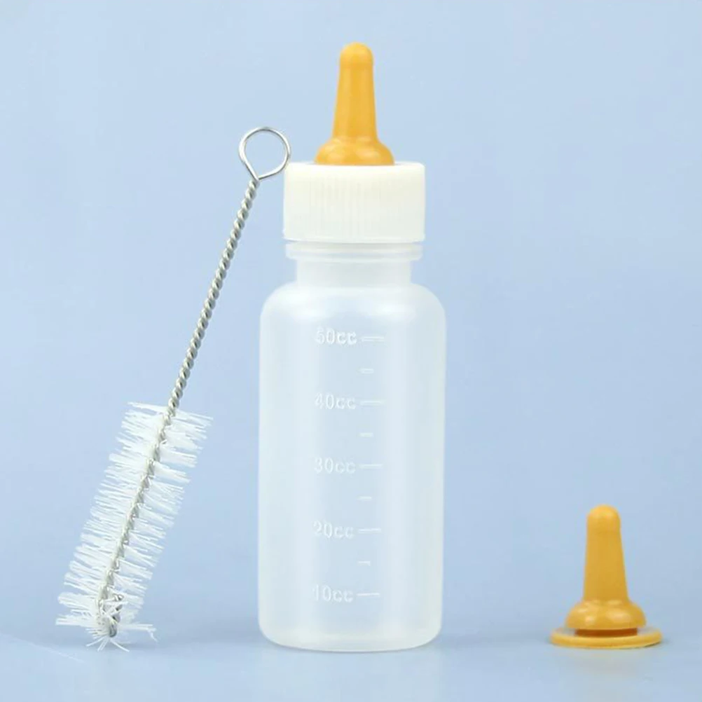 

3pcs Pet Nursing Bottles Silicone Small Animal Feeder For Puppies Kittens Rabbits Newborn Pets Milk Dispenser Reusable Feeding