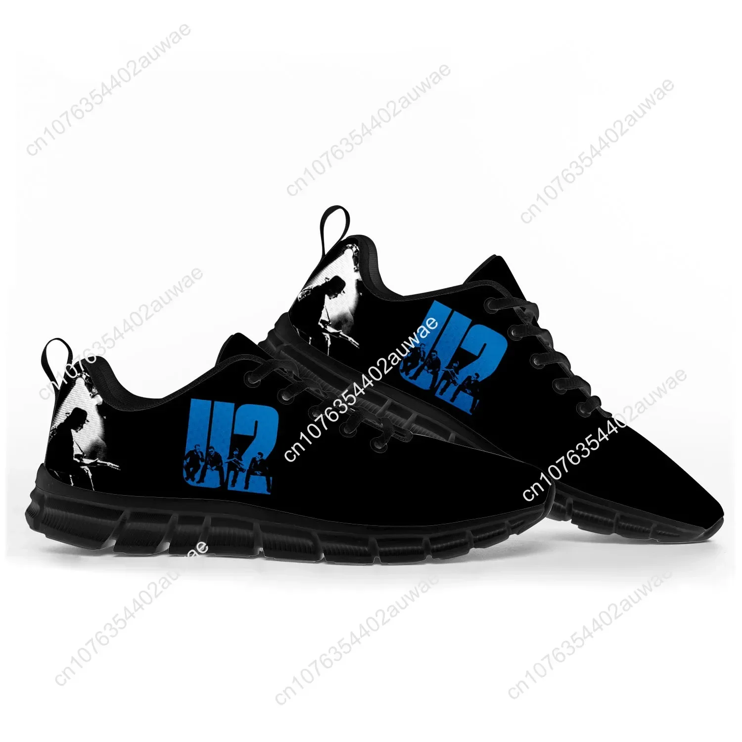 Unisex U2 Rock Band Sneakers, punk calçados esportivos, homens, mulheres, adolescentes, crianças, crianças, casual, personalizado, alta qualidade, casal, moda