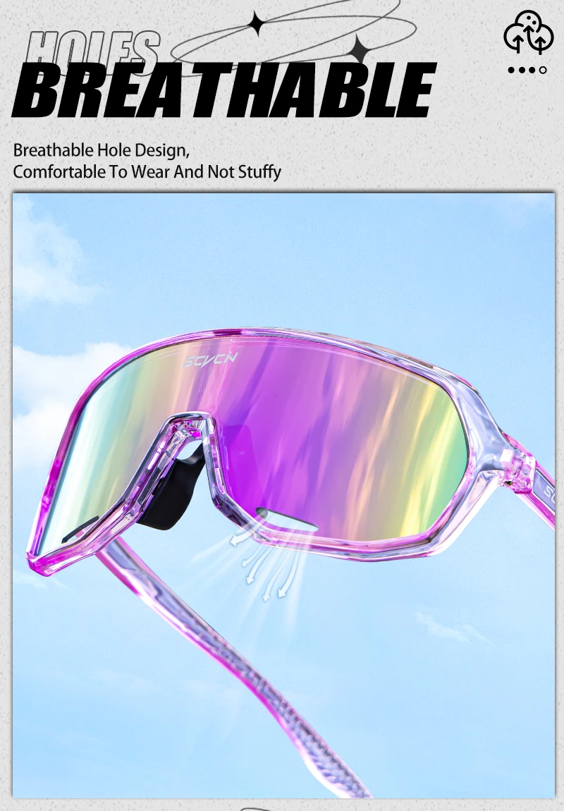 SCVCN Sportbrille UV400 Radsport-Sonnenbrille für Herren und Damen Modische Shades MTB Mountainbike Rennrad 2026 Eyewear Schutzbrille – Detail 7