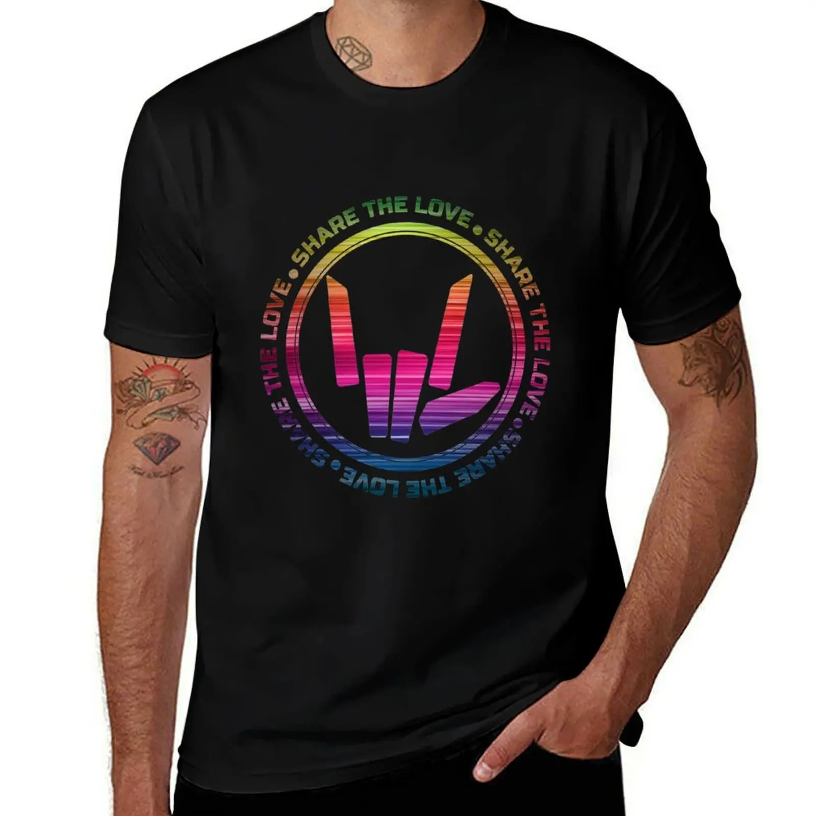 Share The Love T-Shirt Plus Size Basic Short Sleeve Top T-Shirt