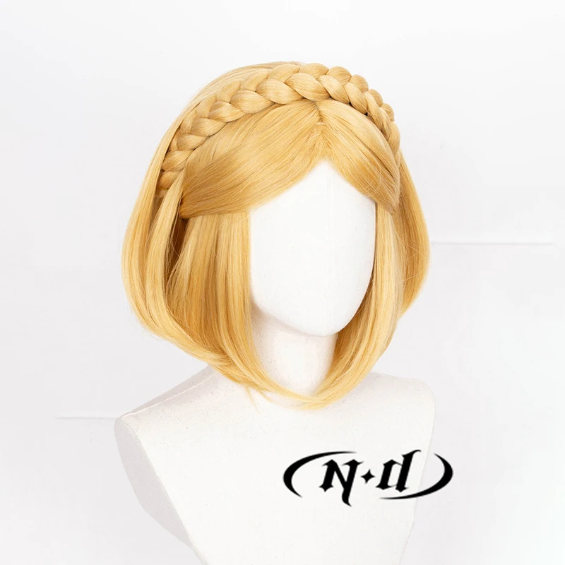 ND Zelda Cosplay perruques jeu Cos Cosplay cheveux blonds perruques pour Comic Con Coser Costume thème fête résistant à la chaleur synthétique