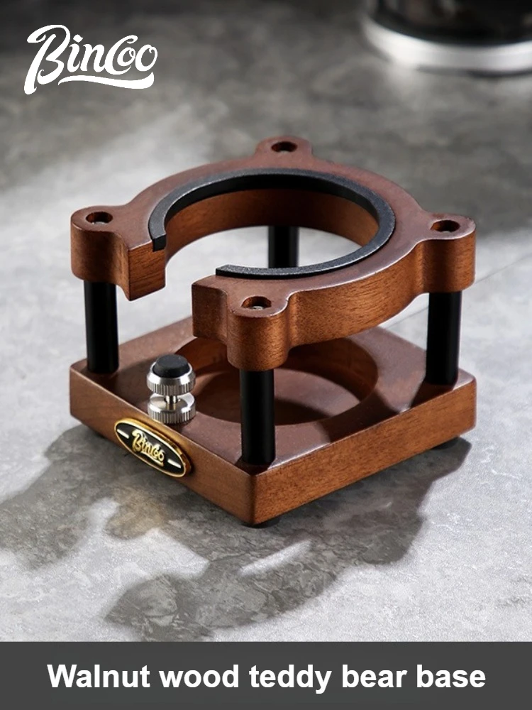 Bincoo 51mm 58mm Coffee Tamping Station Walnut Wood Tamper for Espresso Coffee Accessories Barista Tools view 3