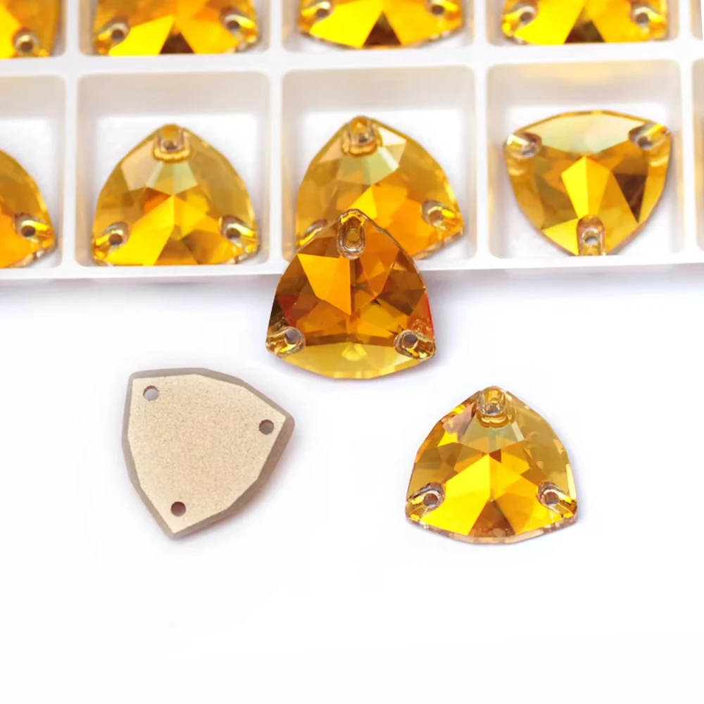 PUBRILEX K9 Glas Trilliant Flatback Strasssteine zum Aufnähen, DIY-Näh- und Basteldekorationen, Kristalle für Kleidung, Kleider und Bekleidung – Detail 15