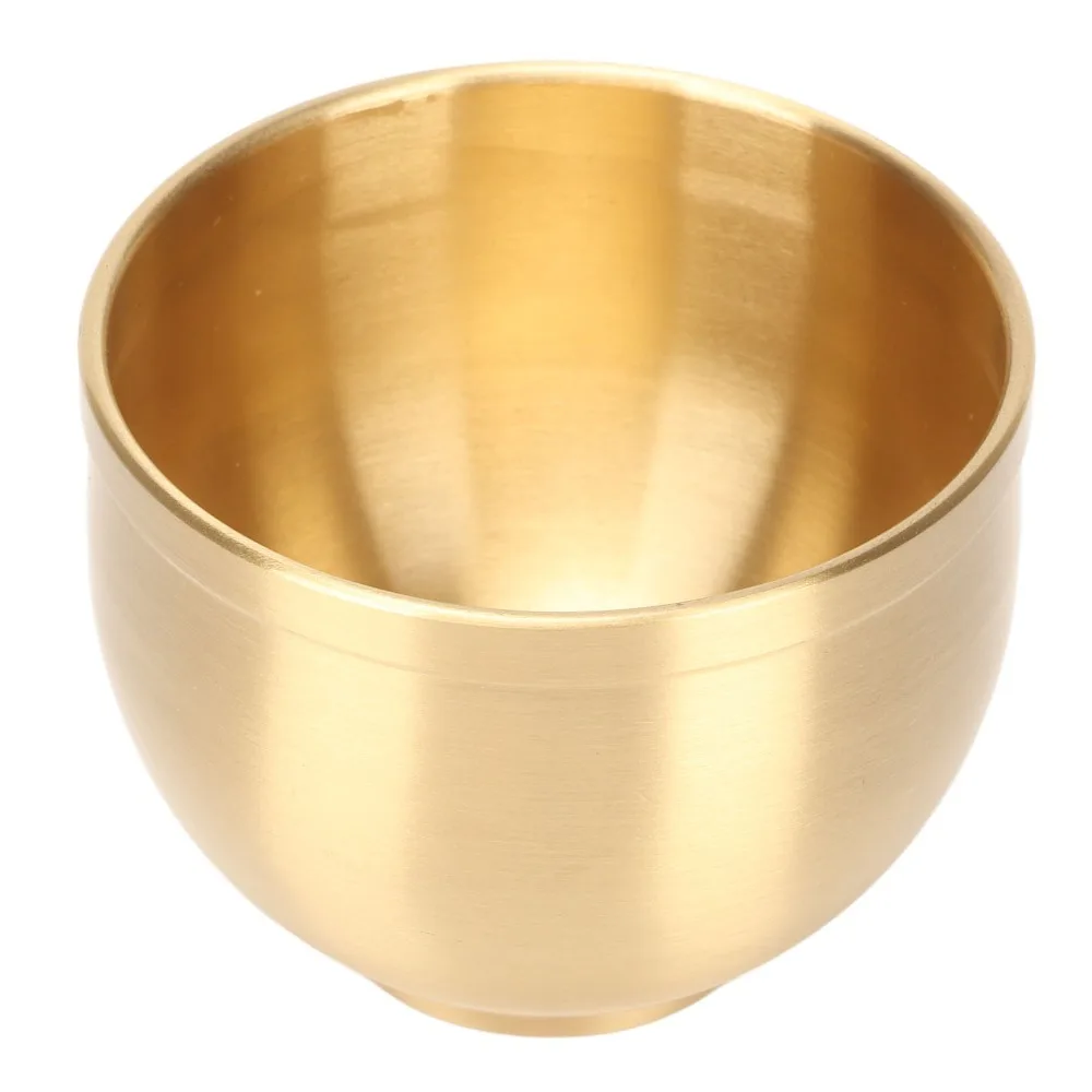 Shot Glasses 30ml Capacity Brass Shot Cups Gold Antique Tea Cup Wire Drawing Liqueur Cup Banquet Party