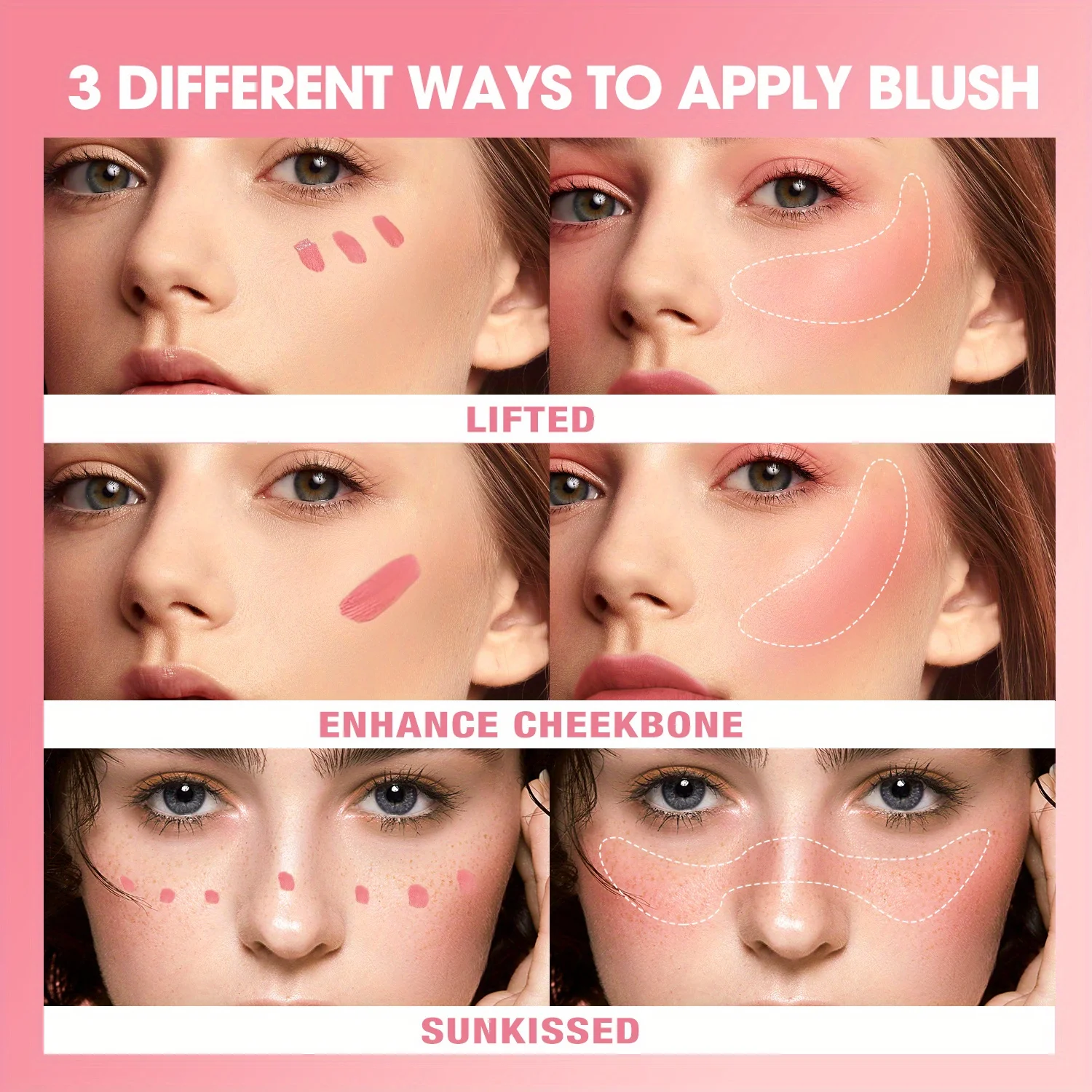Liquid Blush Matte Clear Natural Cross-border Blush Stick บรรยากาศ Pure Desire ชื่อเล่น Plain Face