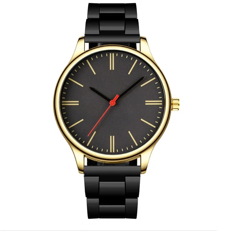 Reloj de pulsera de cuarzo informal de acero inoxidable a la moda de lujo para hombre, relojes de negocios, reloj de pulsera para hombre